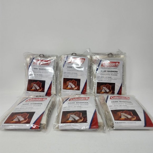 Lot of 24 Coleman Hand Warmers 6 Packs of 4 - 24 Total Warmers - Picture 2 of 8